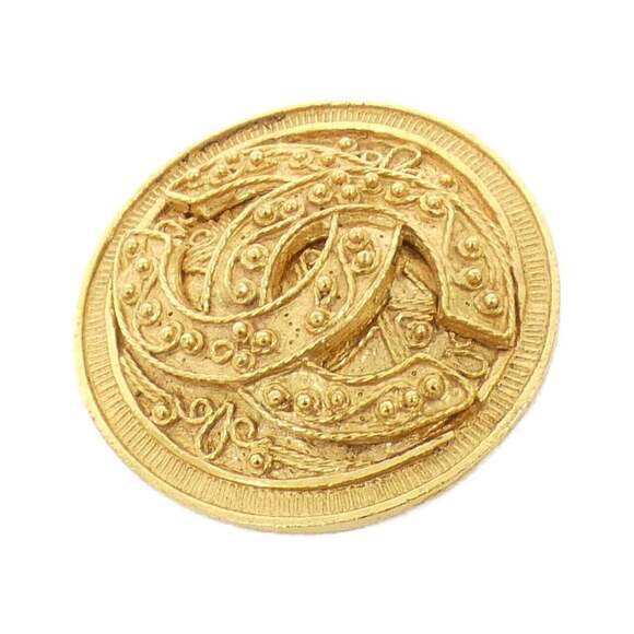 CHANEL Gold Brooch